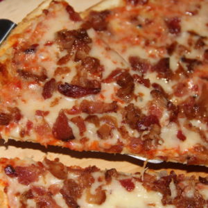 St. Louis Style Pizza - Bacon