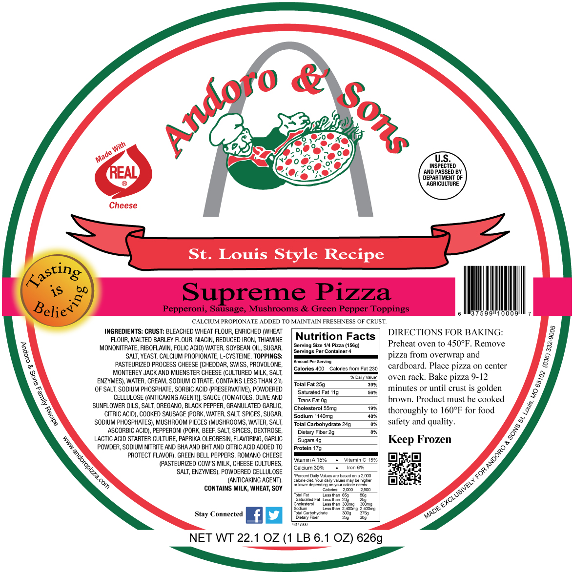 St. Louis Style Supreme Pizza - Image 2